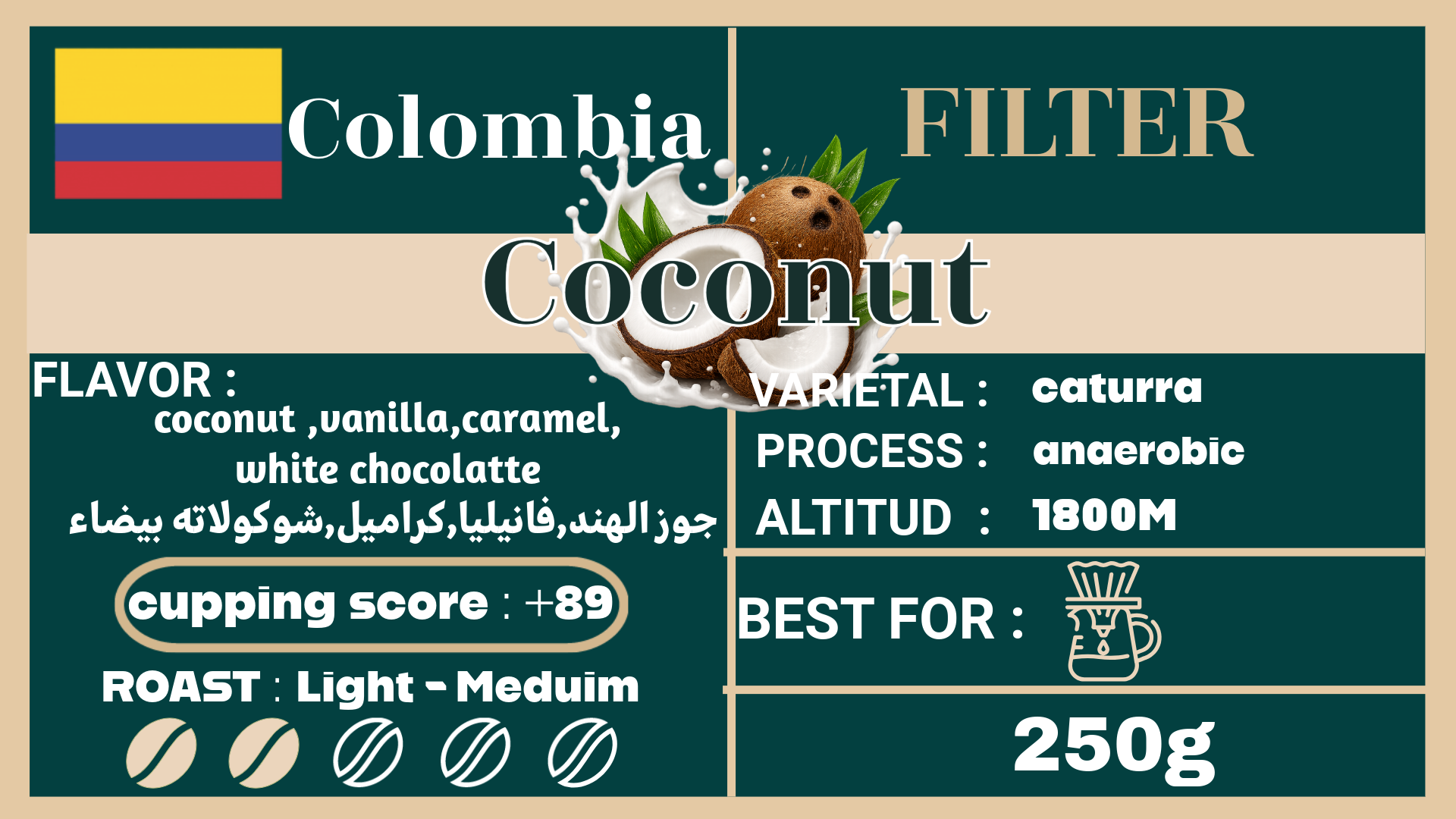 Colombia coconut
